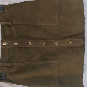 Women's Current Elliott green shade skirt. Button down front. Like New condition